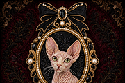 Sphynx Cat Locket Png, an Object Graphic by The Edit (Thumbnail 3 of 3)