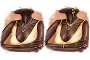 Procreate jewelry brushes, Chain, a Brush Add-On by Elenbushe (Thumbnail 6 of 10)