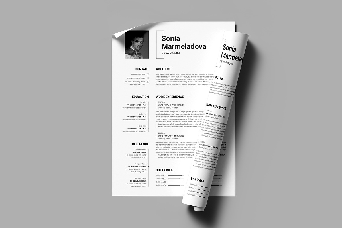 ATS Friendly Resume Templat Indesign, a Resume Template by PixelStudio (Photo 2 of 10)