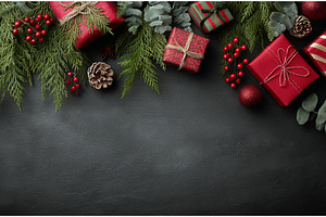 A Christmas-themed arrangement, a Holiday Photo by ZinetroN