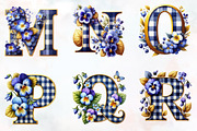Gingham check Alphabet spring, an Illustration by RobertsArt (Thumbnail 4 of 7)