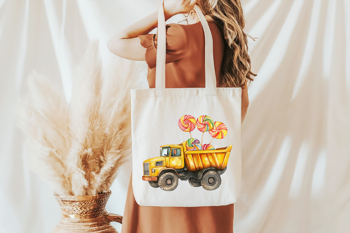 Cute Construction Watercolor Clipart, an Illustration by Libby Wishes (Photo 2 of 7)