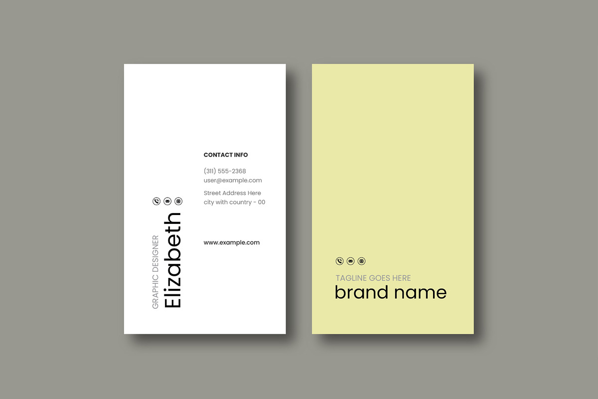 Minimalist ID Card Template preview 2