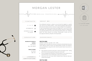 Professional Resume Template Nurse