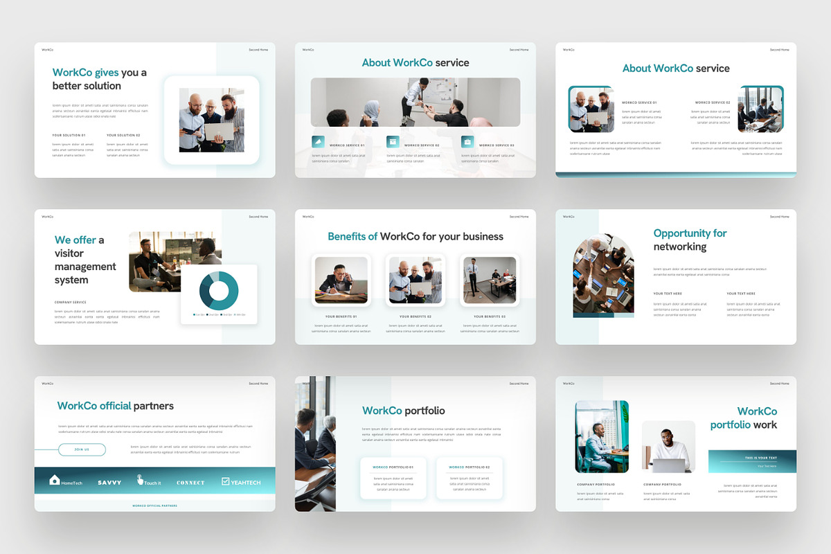 Office & working space PowerPoint, a Presentation Template by BeadyLab (Photo 3 of 5)