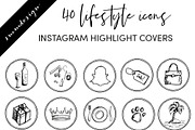 Instagram Story Highlight Icons 007, a Social Media Template by savanamm design (Thumbnail 2 of 2)