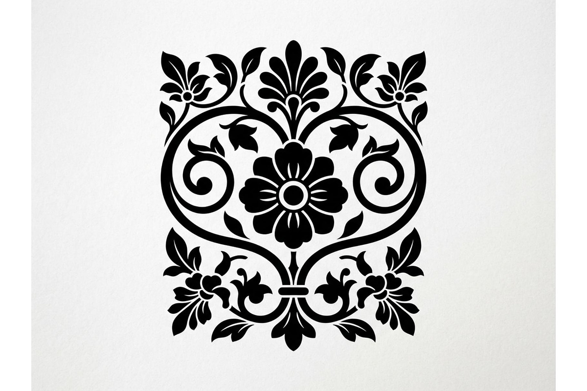 Elegant Symmetrical Floral Motifs, an Object Graphic by Creativeshirt (Photo 3 of 3)