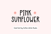 Pink Sunflower Font, a Sans Serif Font by Sofia Skoog (Thumbnail 1 of 12)
