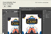 Folk Art Summer Camp Flyer Template, a Flyer Template by Hole Hope Design (Thumbnail 4 of 5)