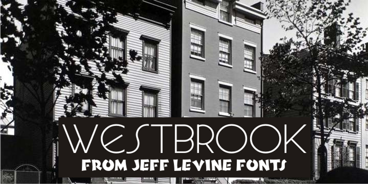 Westbrook JNL, a Sans Serif Font by Jeff Levine Fonts
