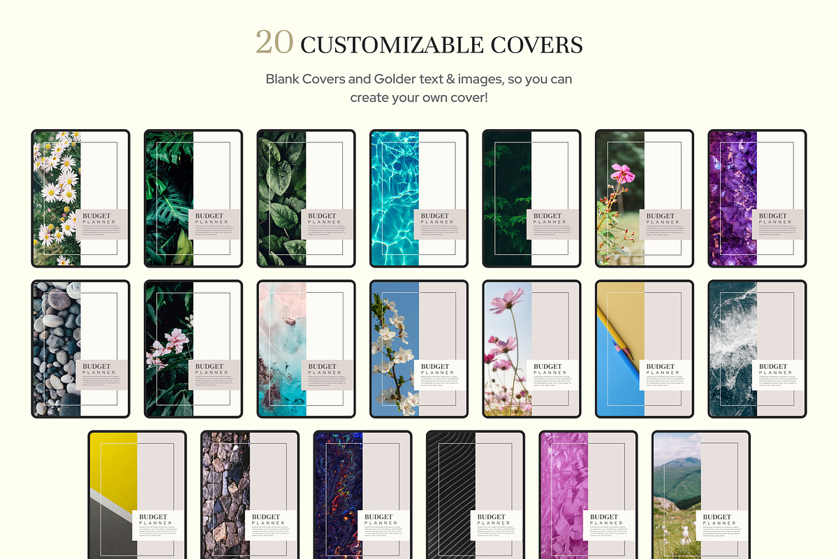 Boho Digital Budget Planner, a Templates & Theme by Digital_Mind (Photo 9 of 10)