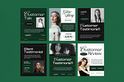 Client Testimonial Instagram, a Social Media Template by graphicook (Thumbnail 2 of 3)