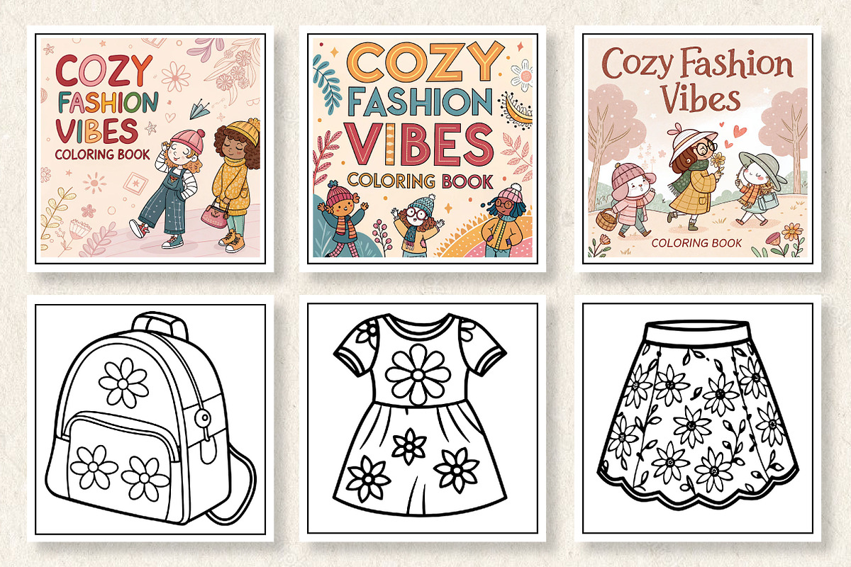 Cozy Fashion Vibes Coloring Book, an Arts & Entertainment Photo by Wow Magic (Photo 2 of 3)