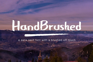 HandBrushed Font