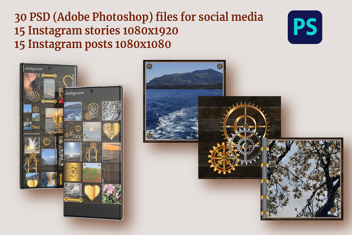 Back to an Alternate Past, a Social Media Template by Digital illustration shop (Photo 3 of 5)