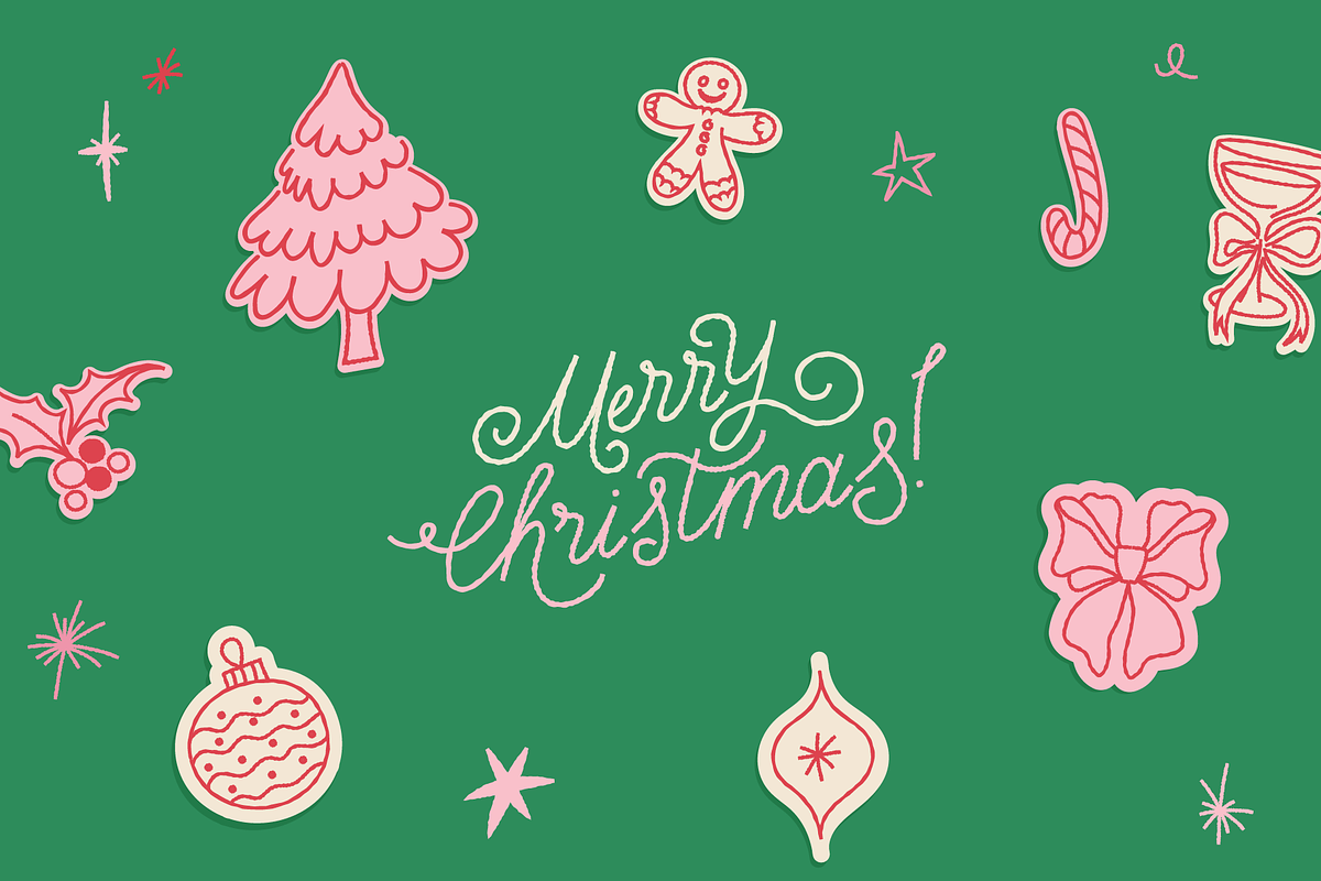Holiday vibes, hand drawn clip art, a Graphic by venimo (Photo 2 of 10)