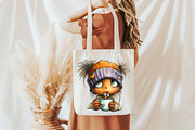 Whimsical Valentine Coffee Girl Clip, an Illustration by designcity5 (Thumbnail 4 of 5)