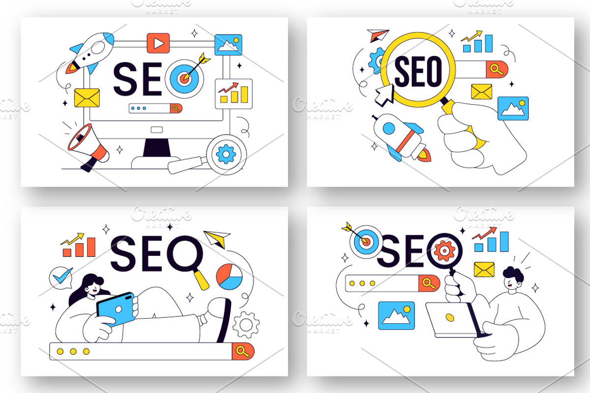 10 Search Engine Optimization, a Technology Illustration by denayunebgt (Photo 3 of 4)