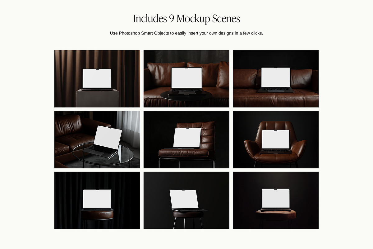 MacBook Laptop Mockup Bundle, a Mac Mockup by Wildfield Studio (Photo 8 of 8)