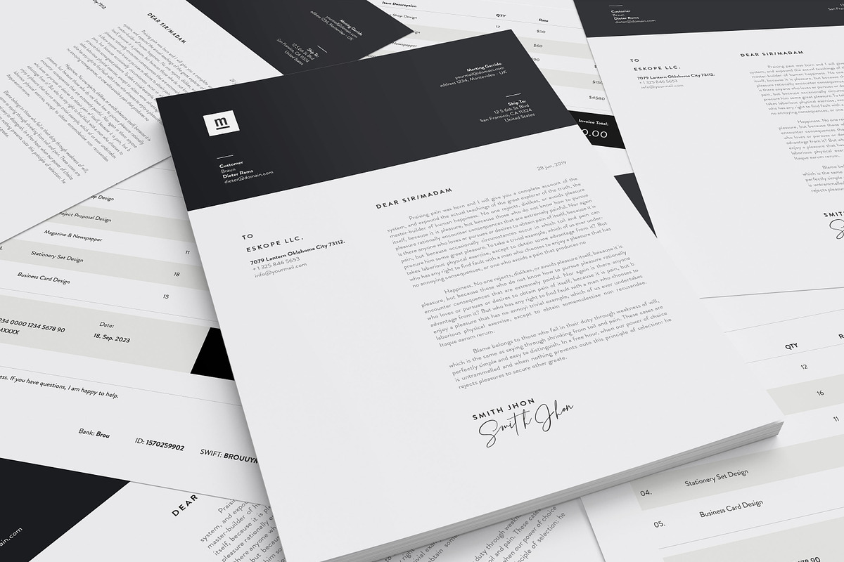 Invoice, a Stationery Template by UX-group (Photo 5 of 6)