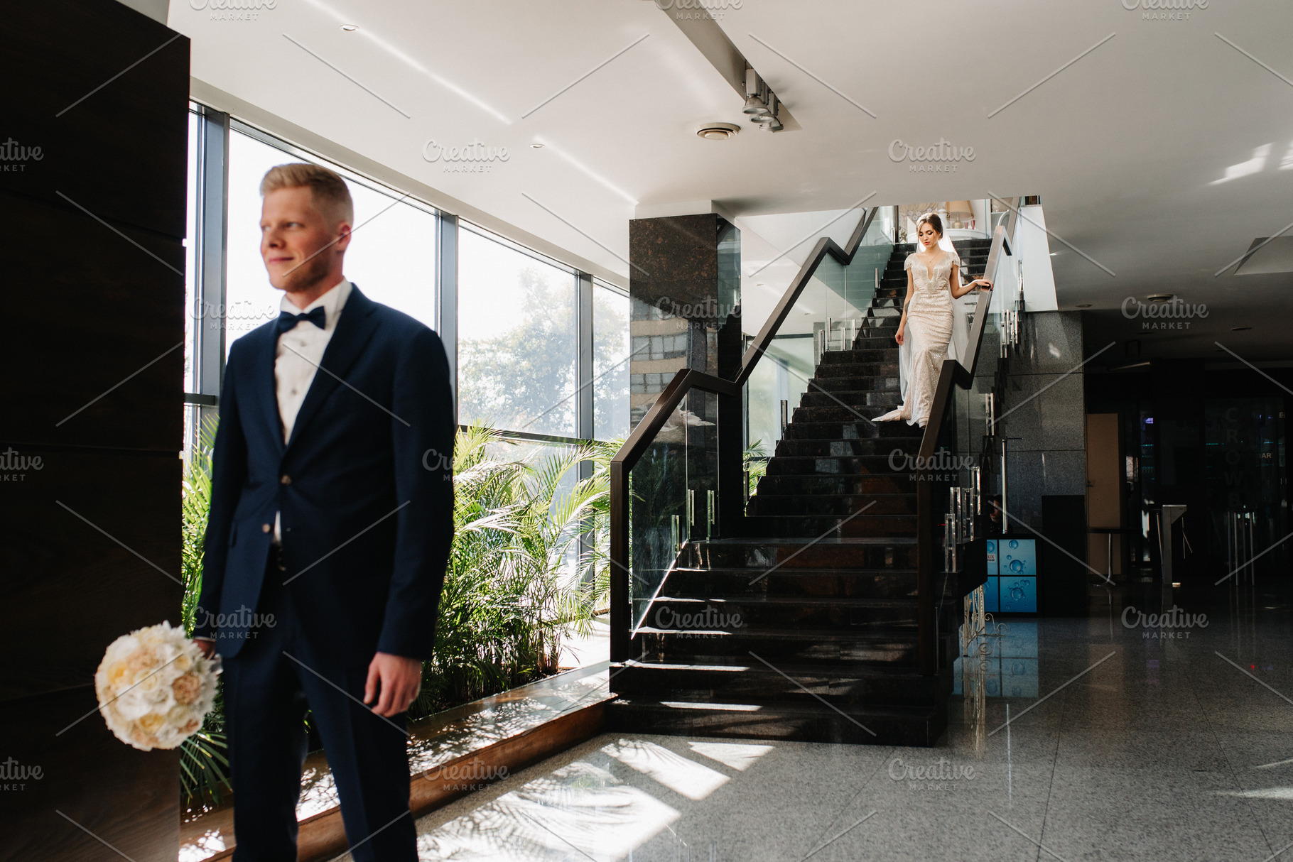 first meeting of the bride and groom, a Person Photo by Weddings, People, Travel