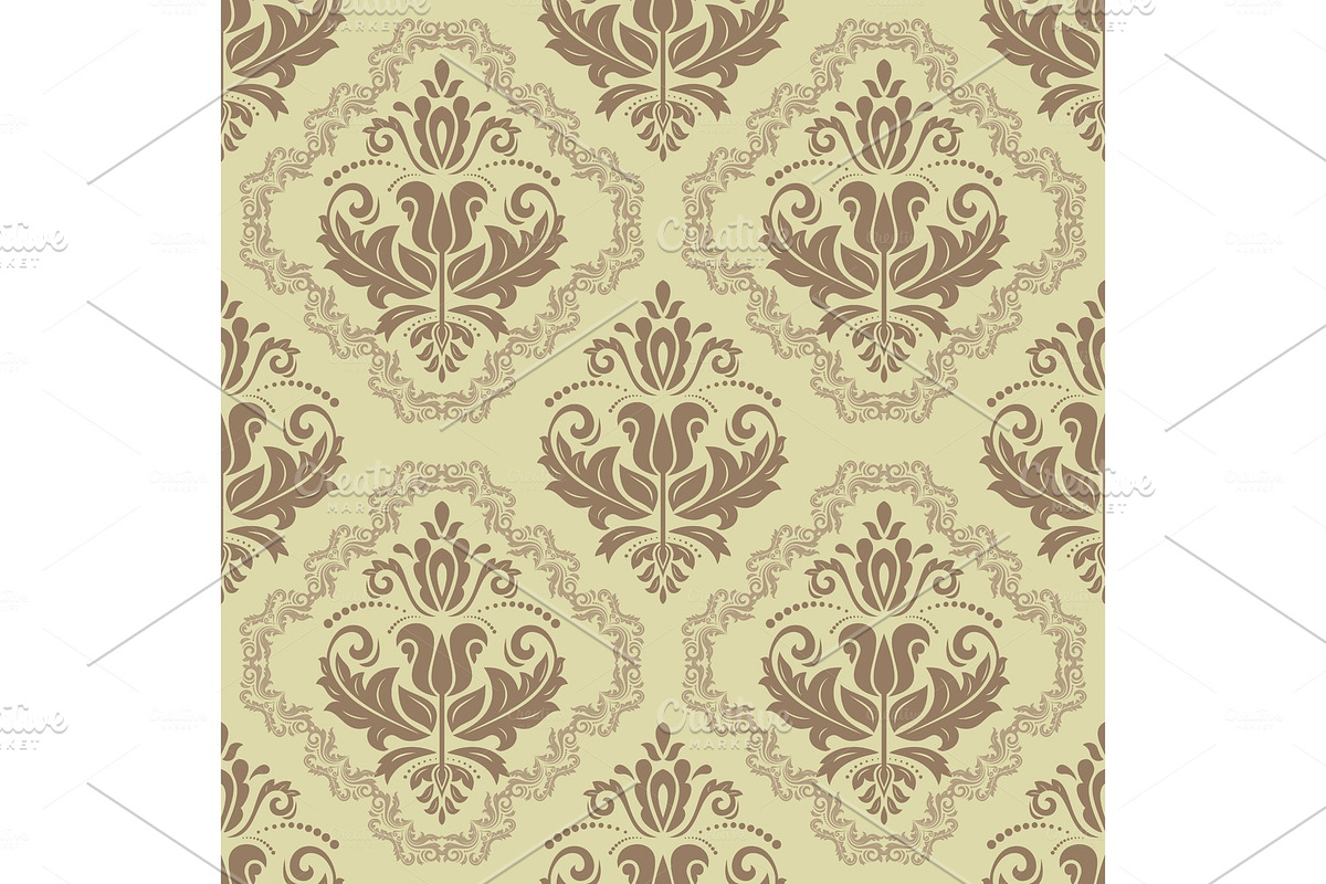 Damask Seamless Vector Pattern, a Pattern Graphic by FineArtStudio (Photo 1 of 3)