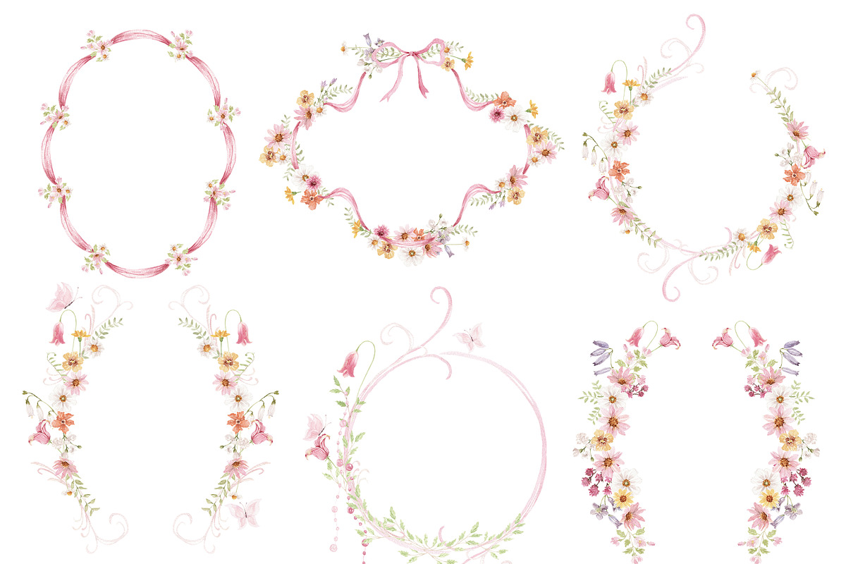 Watercolor Clipart - Fairy Princess, a Decorative Illustration by Beigetime (Photo 9 of 15)