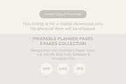 Generic Records And Logs Planning, a Stationery Template by shahsoft (Thumbnail 3 of 4)