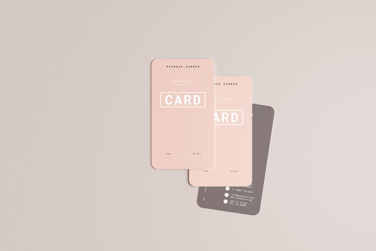 Vertical Business Card Mockups, a Print Template by pmvch (Photo 16 of 20)