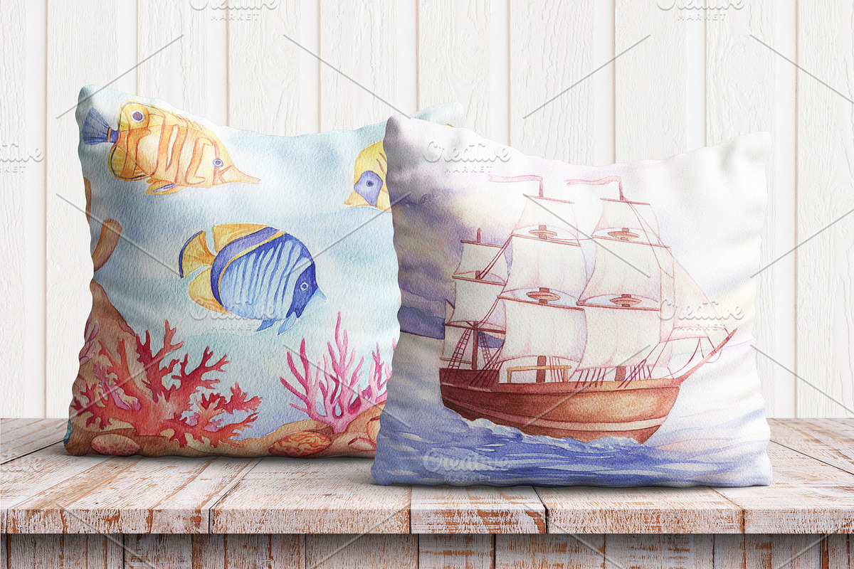 Watercolor Seascapes, an Illustration by Irina Diasli (Photo 5 of 10)