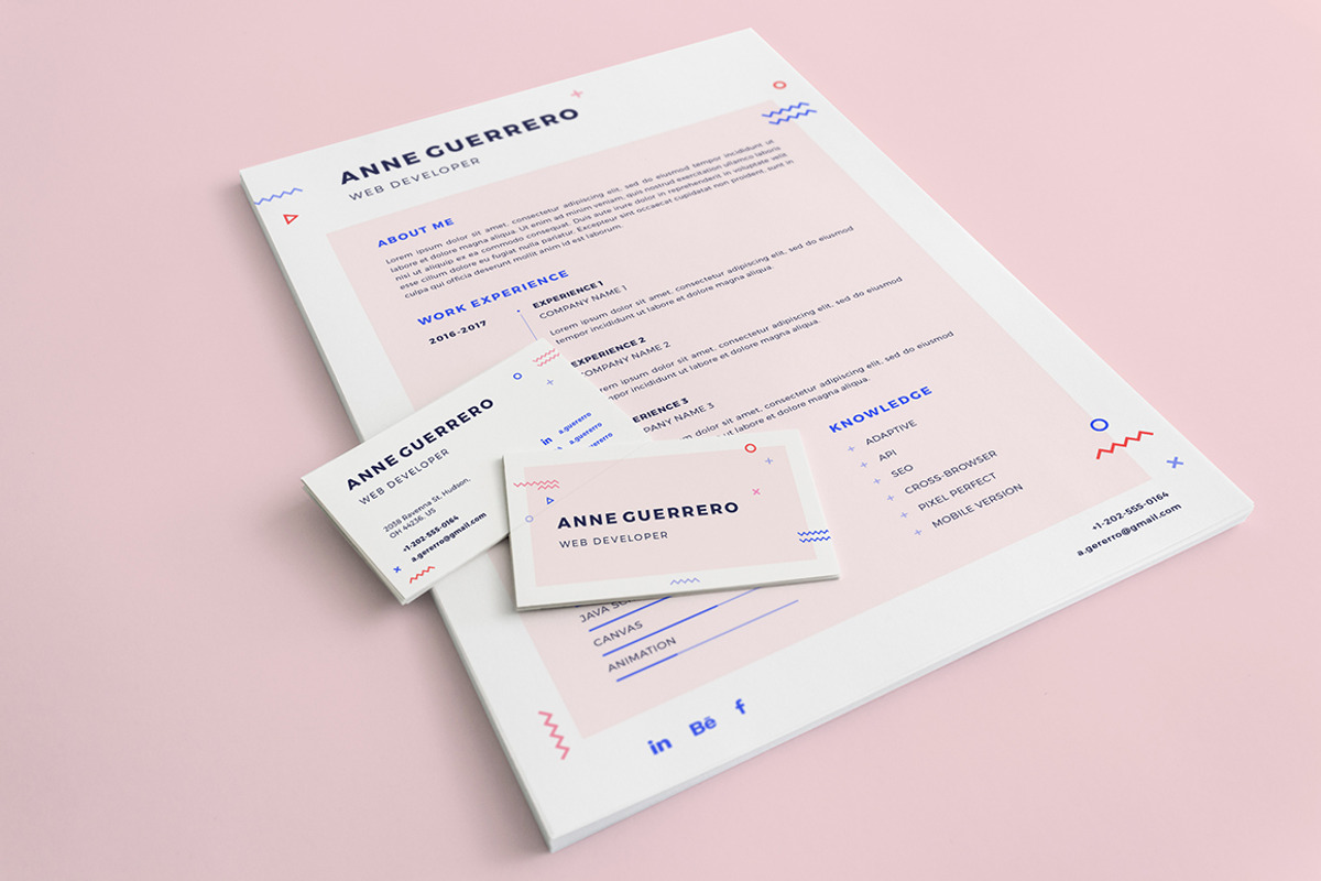 Flat CV/Resume, a Resume Template by Pykhtik Design Shop (Photo 2 of 4)