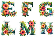 Summer Alphabet Clipart Bundle, an Illustration by DreamArtGraphic (Thumbnail 2 of 4)