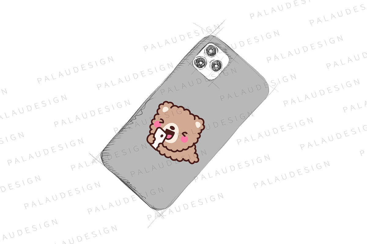 Cute Kawaii Teddy Bear Character, an Animal Illustration by Palau (Photo 6 of 12)