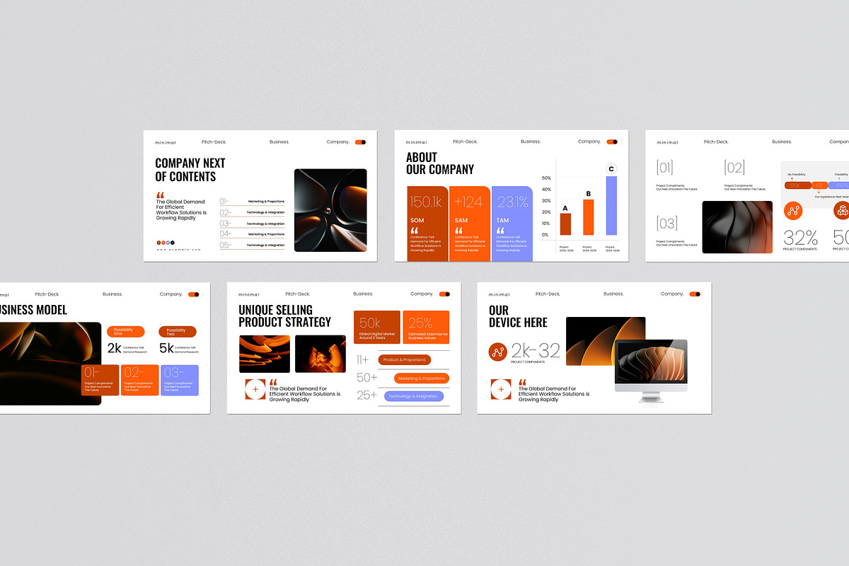 Minimal Pitch-Deck Presentation, a Presentation Template by Slide-Agency (Photo 3 of 8)