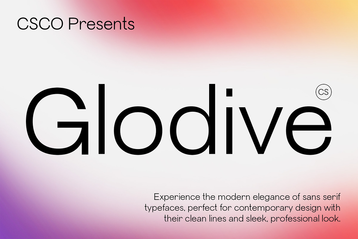 CS Glodive – Modern Font, a Sans Serif Font by Craft Supply Co. (Photo 1 of 8)