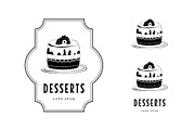 Bakery logo set featuring desserts, a Food Illustration by okskukuruza (Thumbnail 2 of 3)