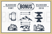 Blackside a vintage Font, a Font by Vilogsign (Thumbnail 4 of 9)