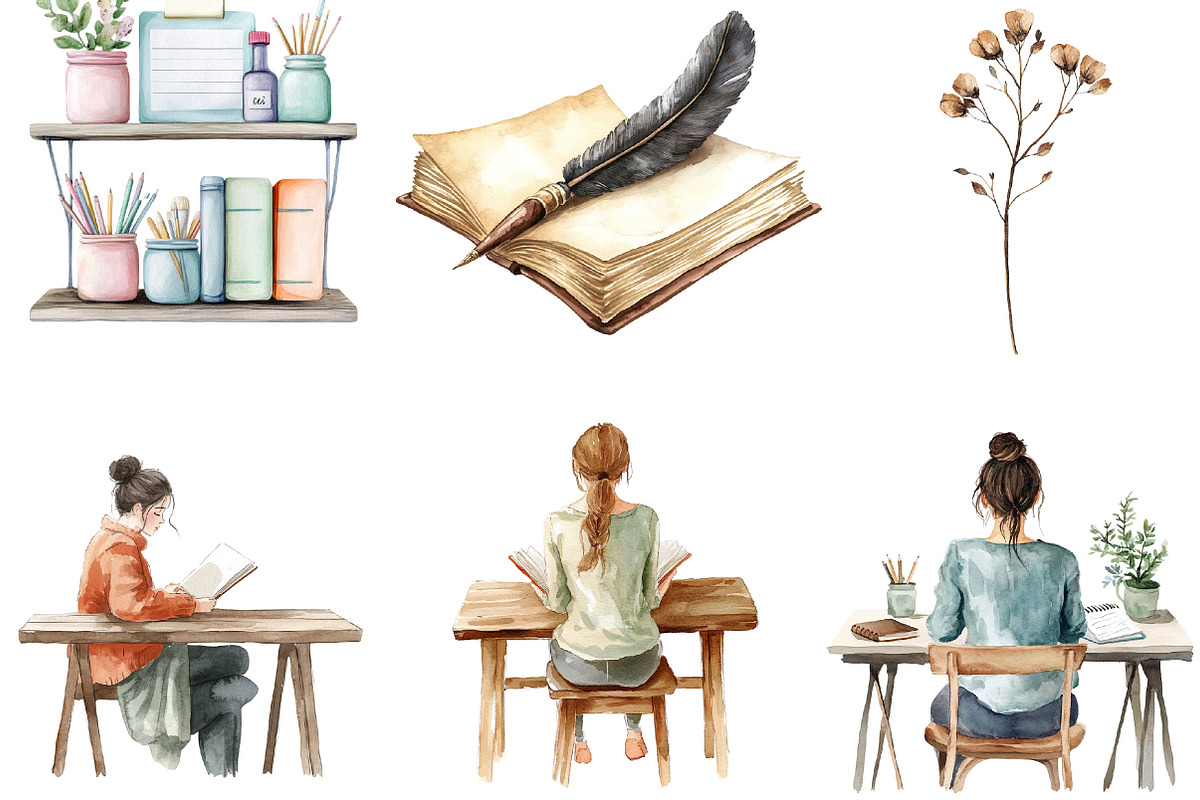 Planner Clipart Bundle,, an Illustration by Designking (Photo 4 of 5)