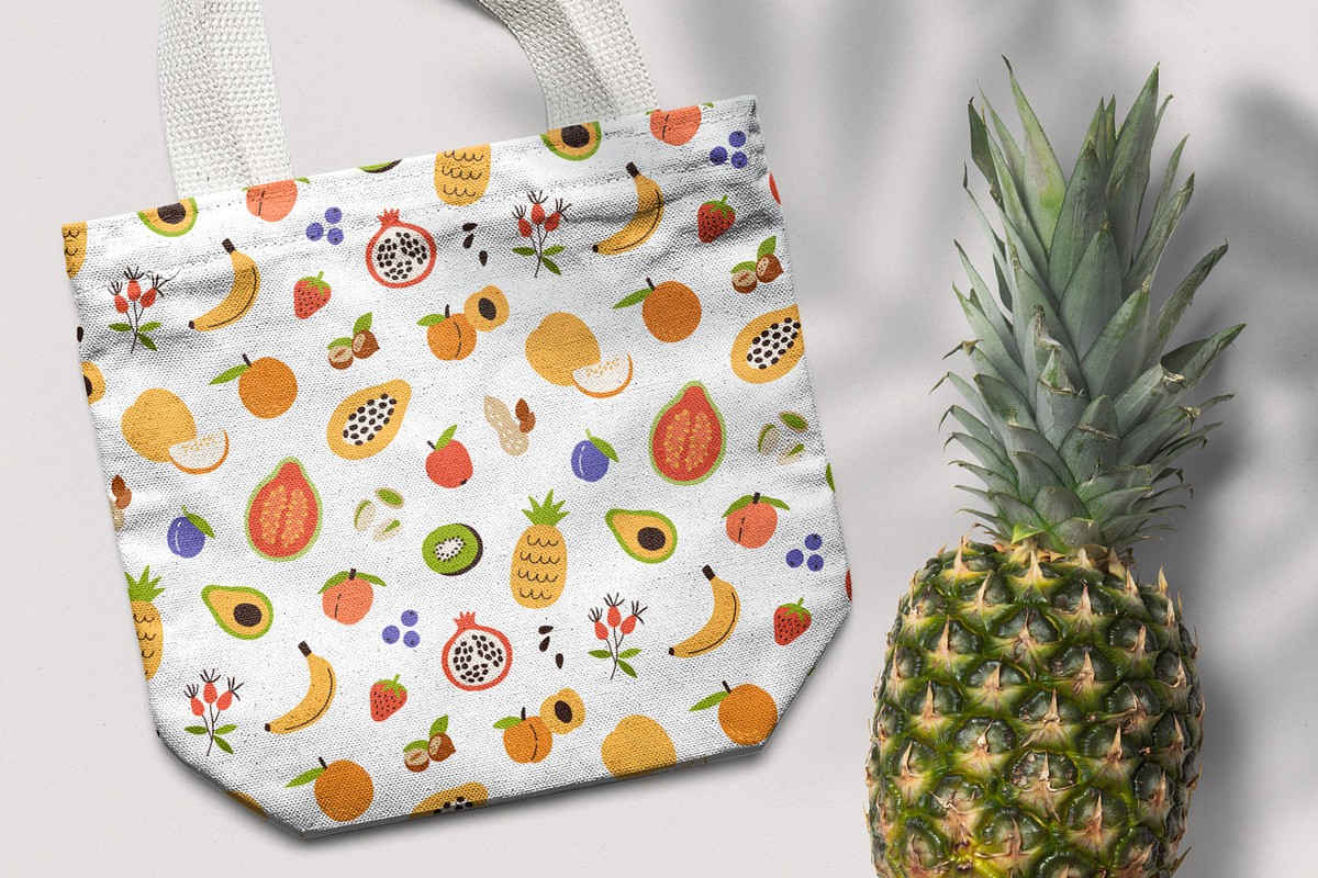Healthy food seamless patterns, a Pattern Graphic by Good Studio (Photo 12 of 12)