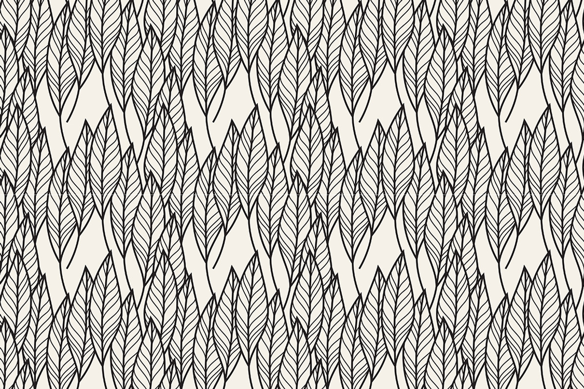 Leaves Seamless Patterns Set, a Pattern Graphic by Curly_Pat (Photo 4 of 5)