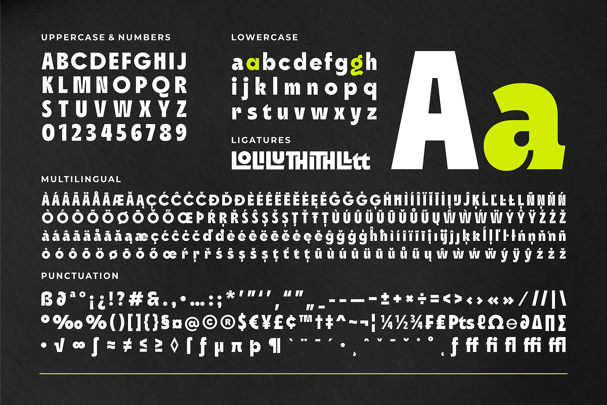 Agilov - A Bold Display Font, a Sans Serif Font by Ainun Jinan (Photo 9 of 9)