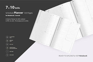 Schedule Planner 7x10