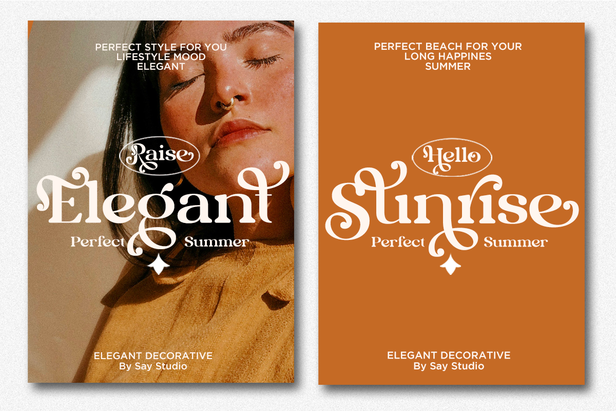 Decorative Retro - Paradise Morelia, a Serif Font by Say Studio (Photo 3 of 11)