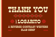 La Losarito – Reverse Contrast Weste, a Slab Serif Font by Drizy (Thumbnail 10 of 10)