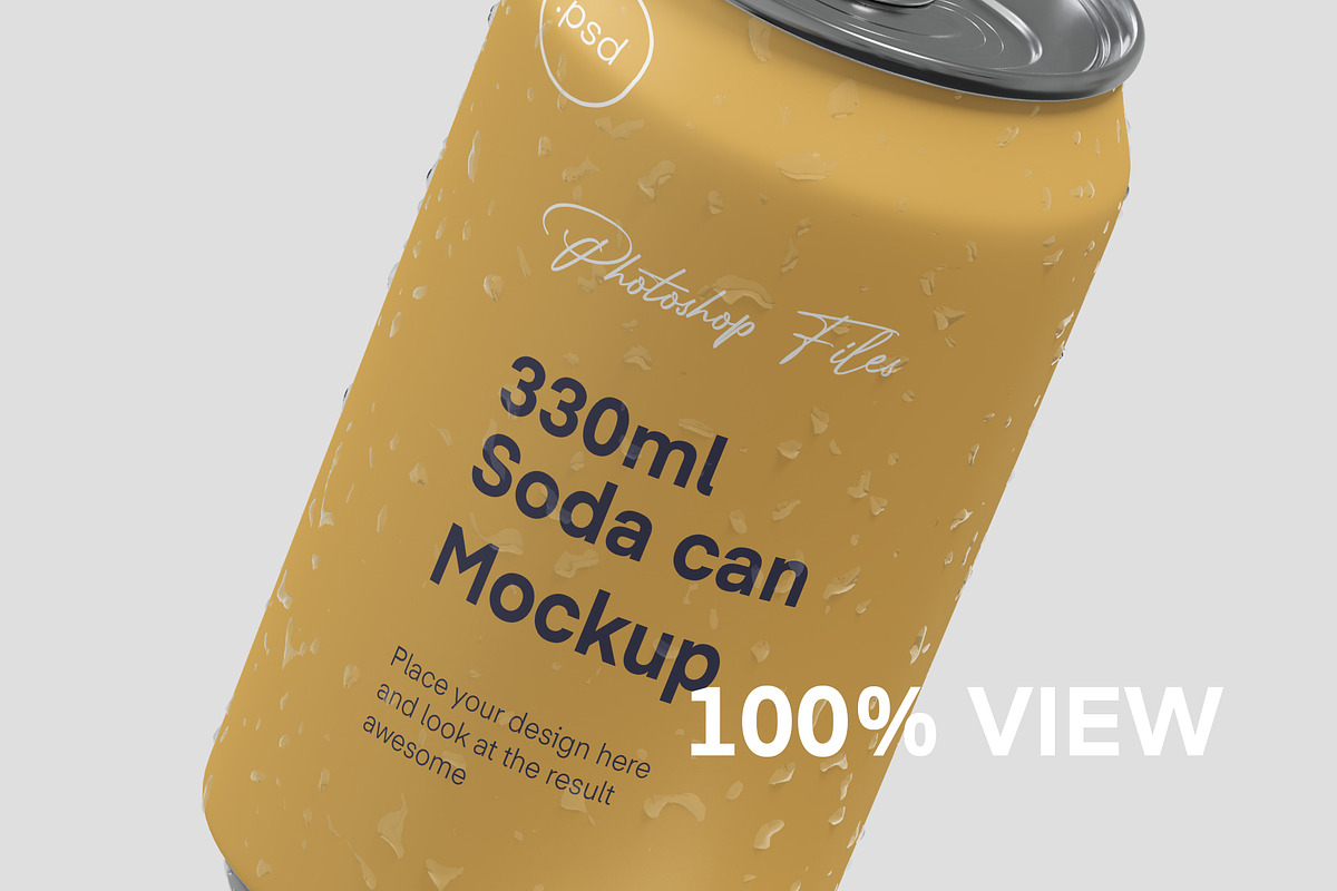 Soda Can Mockup, a Cups & Container Mockup by graphiccrew (Photo 11 of 12)