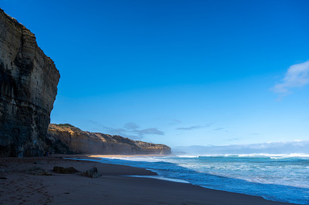 Clifton Beach and Twelve Apostles along the Great Ocean Road, Au, a Nature Photo by GoodGoods