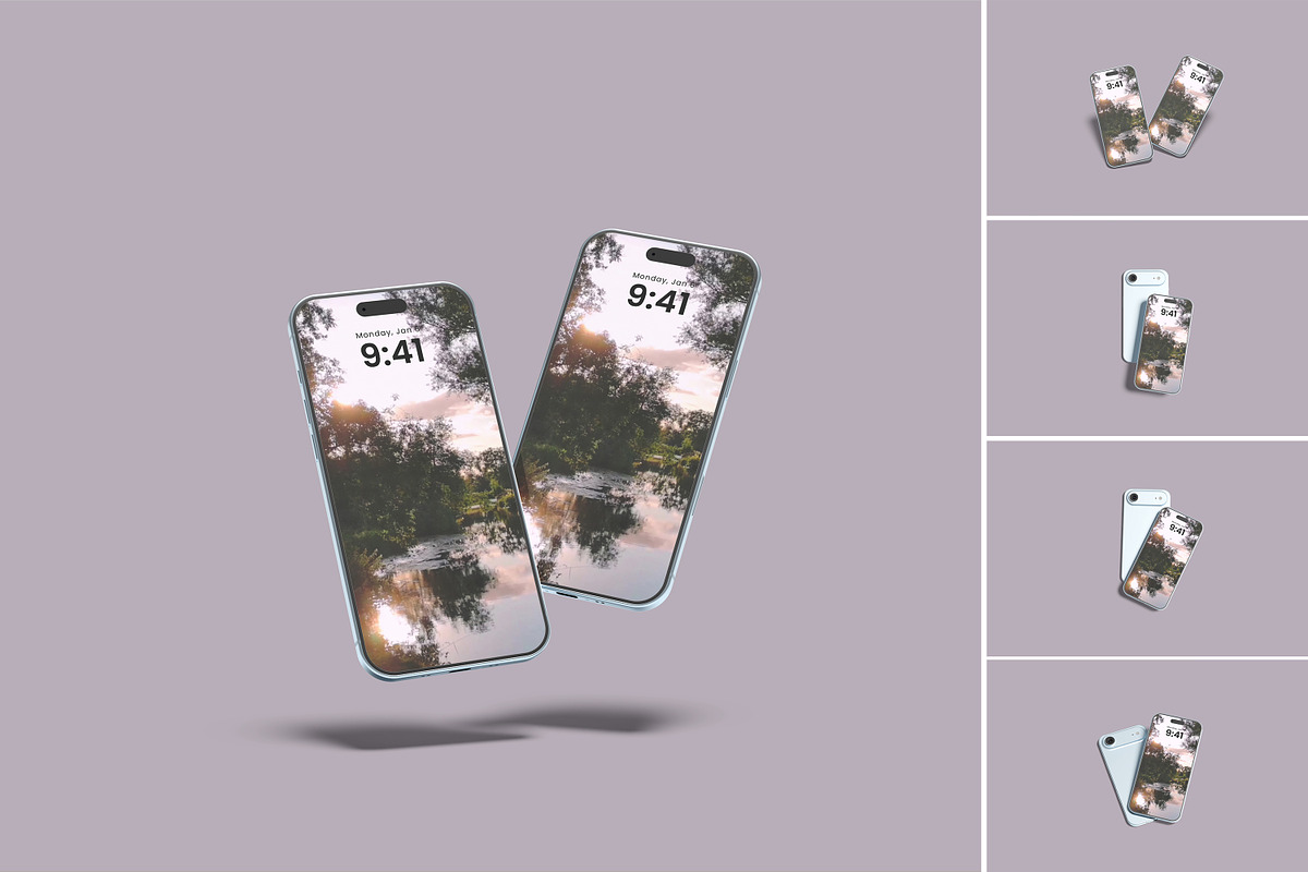 iPhone 17 Air Mockup, an iPhone Mockup by rizalamora (Photo 1 of 11)