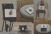 Editorial Branding Mockup Collection, a Mac Mockup by Atelier Contour (Thumbnail 2 of 9)