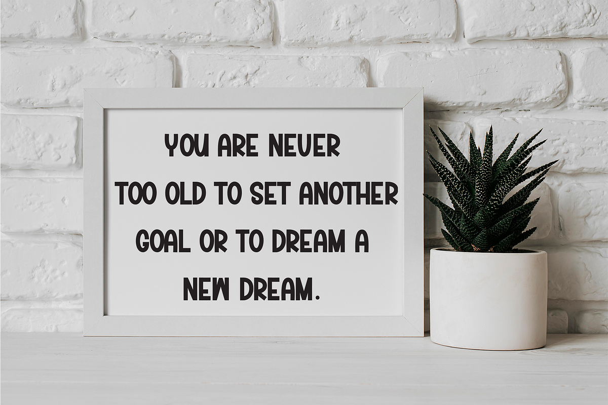 Dream Birthday | Script Font, a Script Font by Scratchones (Photo 3 of 8)