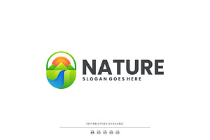 Gradient Modern Nature Logo Design, a Branding & Logo Template by Artnivora.Std